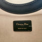 DIOR Blue Oblique Jacquard Fold Over Clutch Bag