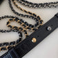 CHANEL Beige Black Calf Skin Medium Gabby Gabrielle Bag Mixed Hardware
