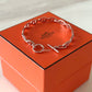 HERMES Enchaine Chaine d’ Ancre 18KT Rose Gold Bracelet PM Toggle Clasp Size ST