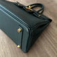 HERMES Birkin 25 Vert Cypress Togo Bag Gold Hardware U Stamp