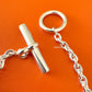 HERMES Farandole Long Necklace 80 Sterling Silver