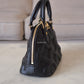 LOUIS VUITTON LV Alma BB Black Calfskin Bubblegram Bag Gold Hardware