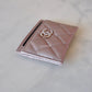 CHANEL 19S Iridescent Beige Oversized Pearly CC Flat Card Holder