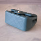 CHANEL 2022 Turquoise Blue Lambskin Microchipped Quilted Square Mini Flap Bag Light Gold Hardware