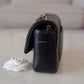 CHANEL 24K Black Lambskin Classic Rectangular Extra Mini 18cm Flap Light Gold Hardware