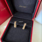 CARTIER Clash 18KT Rose Gold Hoop Earrings Small Model