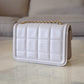 CHANEL 2025 Light Grey Lambskin Microchipped Quilted Chocolate Bar Mini Flap Bag Brushed Gold Hardware