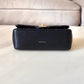 CHANEL Black Lambskin Top Handle Rectangular Mini Gold Hardware