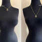 CHANEL 20K Round Pearl Crystal Black White CC Adjustable Necklace Gold Hardware