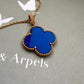 Van Cleef Arpels VCA 1 Motif Agate Magic Alhambra Long Necklace 18KT Yellow Gold