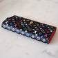 LOUIS VUITTON LV Black Murakami Multicolour Sarah Wallet Gold Hardware