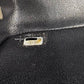 CHANEL 18B Black Caviar Quilted Rectangular Mini Flap Bag Light Gold Hardware