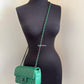 CHANEL Green Caviar Classic Quilted Rectangular Mini Flap Bag Ruthenium Hardware