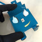 HERMES Kelly Doll Dole Tadelakt Bleu Izmir Bag Charm Palladium Hardware Z Stamp