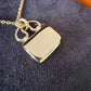 HERMES Amulettes Constance Pendant 18KT Rose Gold and Diamonds Necklace