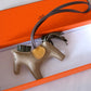 HERMES Rodeo PM Quadcolour Trench/Canopee/Curry/Etoupe Bag Charm