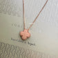 VAN CLEEF ARPELS VCA 18KT Rose Gold Limited 2025 Holiday Pendant Pink Mother of Pearl Diamond Vintage Alhambra