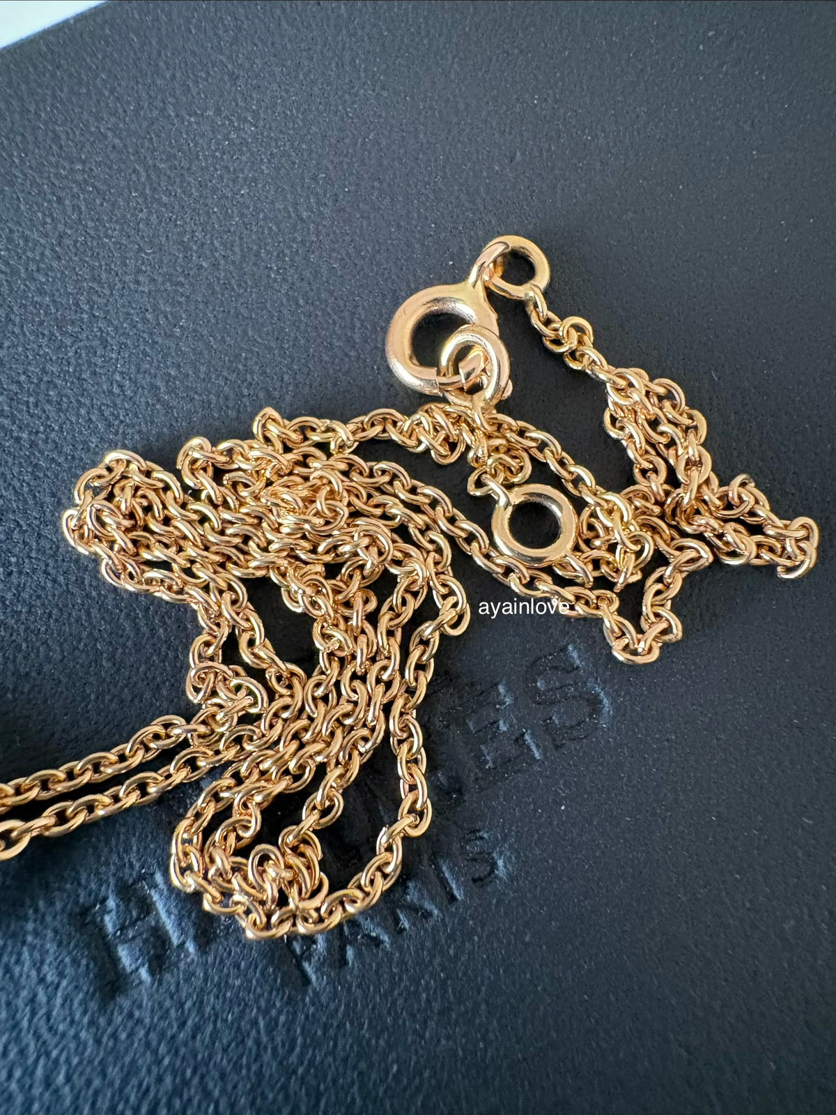 HERMES Amulettes Constance Pendant 18KT Rose Gold and Diamonds Necklace
