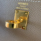 HERMES Kelly 25 Etoupe Epsom Bag Gold Hardware W Stamp