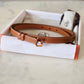 HERMES Pop H 15 Belt Gold Epsom Size 80 Rose Gold Hardware B Stamp