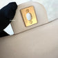 CHANEL 21S Light Beige Caviar Top Handle Rectangular Mini Bag Gold Hardware