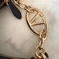 VALENTINO Vlogo Black Moon Zip Up Mini Hobo Bag Gold Hardware