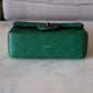 CHANEL Green Caviar Classic Quilted Rectangular Mini Flap Bag Ruthenium Hardware