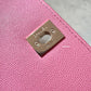 CHANEL Pink Caviar Chevron Small Coco Handle 24 cm Light Gold Hardware