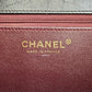 CHANEL Black Lambskin Turnlock Quilted Medium Half Flap Bag Gold Hardware