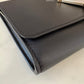 LOUIS VUITTON Black Calfskin Louise Pochette Clutch GM Bag