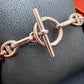 HERMES Enchaine Chaine d’ Ancre 18KT Rose Gold Bracelet PM Toggle Clasp Size ST