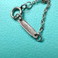 TIFFANY & CO Enchant Butterfly Key Pendant Necklace 950 Platinum White Diamonds and 18KT Rose Gold Pink Diamonds