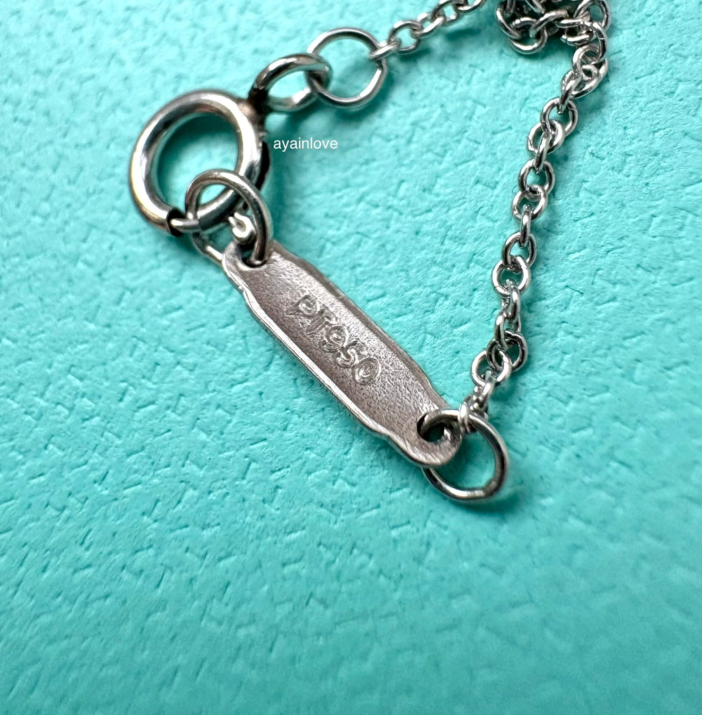 TIFFANY & CO Enchant Butterfly Key Pendant Necklace 950 Platinum White Diamonds and 18KT Rose Gold Pink Diamonds