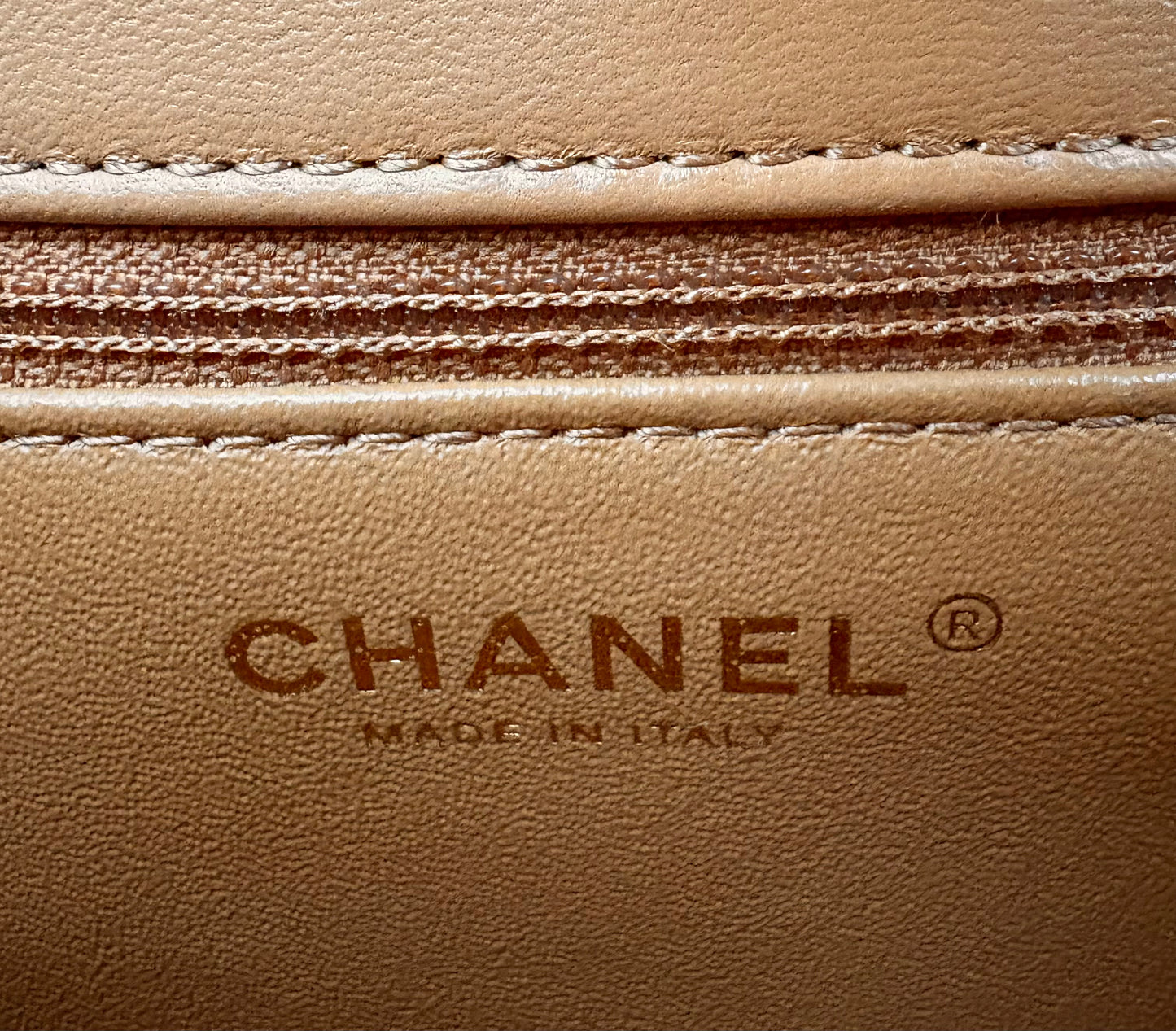 CHANEL Dark Beige Small Trendy Flap Bag Light Gold Hardware