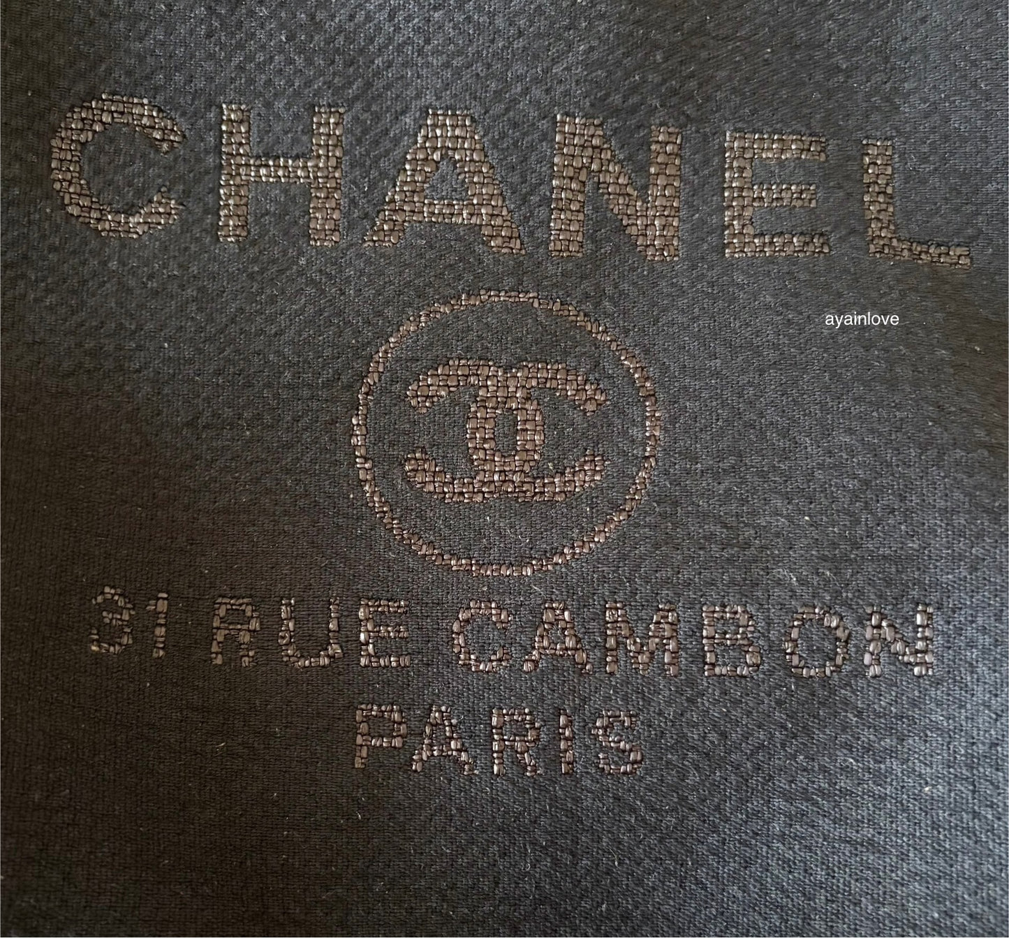 CHANEL Midnight Navy Blue Canvas Small Medium Deauville Microchipped Tote Bag Silver Hardware