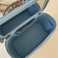 CHANEL 22S Pick Me Up Blue Caviar Top Handle Script Vanity Gold Hardware