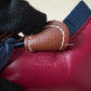 HERMES Rodeo PM Tricolour Rubis/Blue Sapphire/Fauve Bag Charm