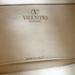 VALENTINO Vlogo Ivory Moon Zip Up Mini Hobo Bag Gold Hardware