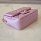 CHANEL 21K Iridescent Pink Caviar My Perfect Square Mini Flap Bag Gold Hardware