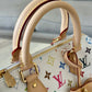LOUIS VUITTON LV x TM White Multicolour Murakami Speedy 25 Gold Hardware