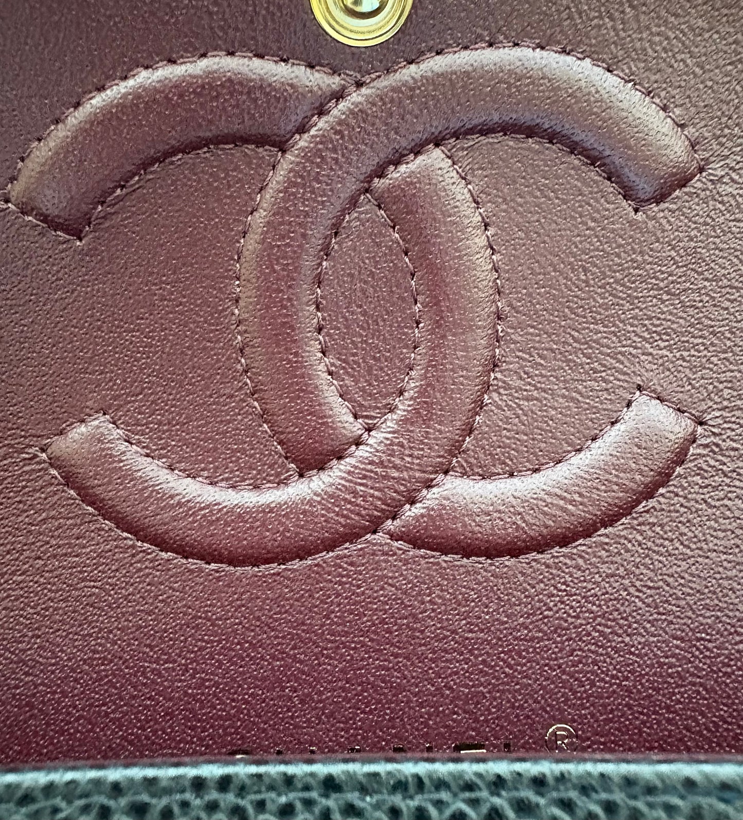 CHANEL Black Caviar Medium/Large Classic Flap Gold Hardware