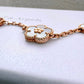 Van Cleef Arpels VCA 5 Motifs Lucky Spring Carnelian, Mother of Pearl and Onyx Bracelet 18KT Rose Gold