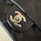 CHANEL Black Classic Quilted Square Mini Flap Bag Silver Hardware