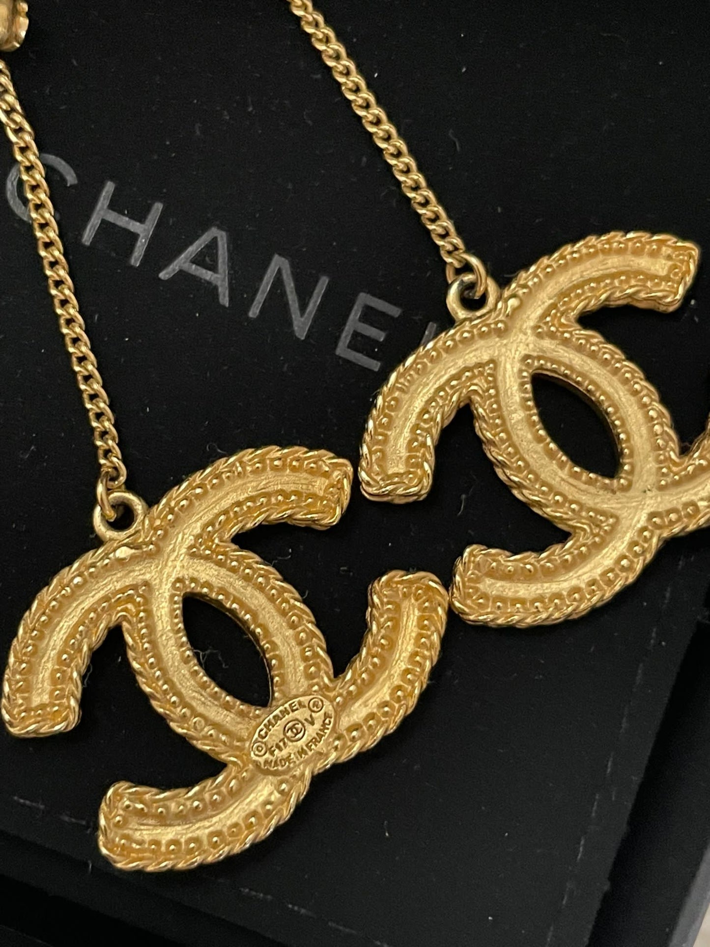 CHANEL Baroque Large CC Dangle Stud Earrings Gold Hardware – AYAINLOVE  CURATED LUXURIES