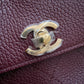 CHANEL 26S Burgundy Caviar Small Tote Urban Essential Bag Gold Hardware