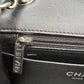 CHANEL Black Classic Quilted Square Mini Flap Bag Silver Hardware