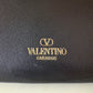 VALENTINO Vlogo Black Moon Zip Up Mini Hobo Bag Gold Hardware