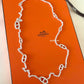 HERMES Farandole Long Necklace 80 Sterling Silver