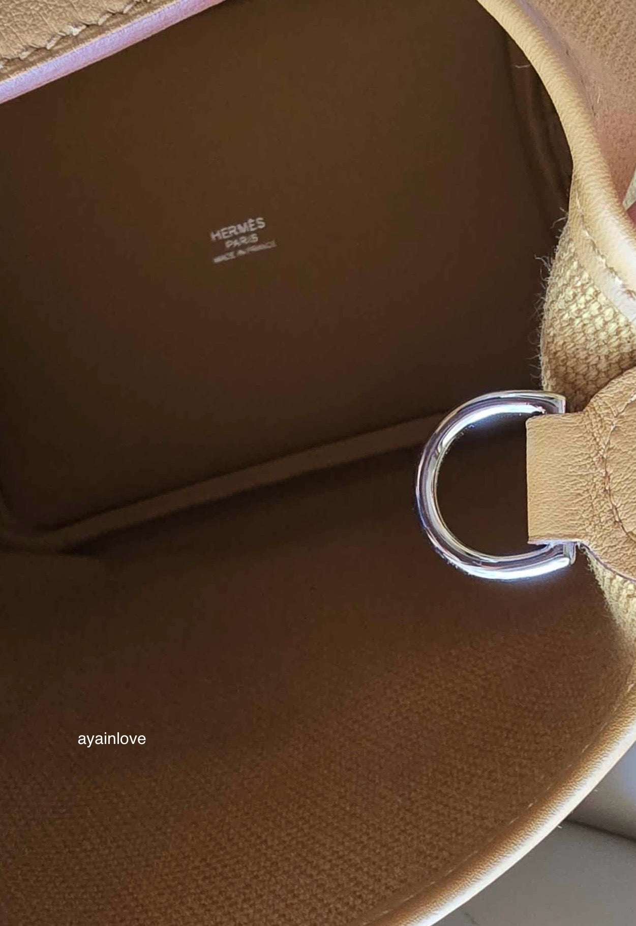 HERMES Picotin 18 Cargo Swift/Toile Canvas Sesame Palladium Hardware B Stamp