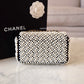 CHANEL 19S Pearl Mini Flap Bag Light Gold Hardware